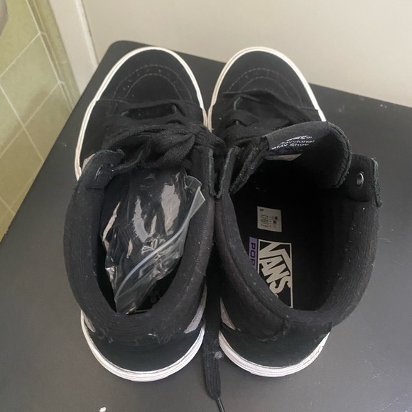 Vans Other - Vans Black and White High-Top Skate Shoes